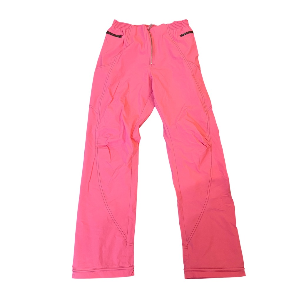 FP Movement by Free People Let's Bounce Bubble Jogger Pants Electric Peony L NWT